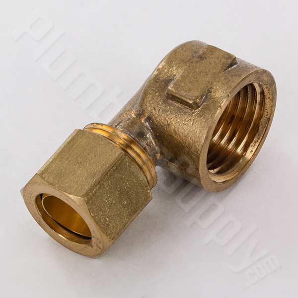 Brass Compression x FIPS 90deg Elbow