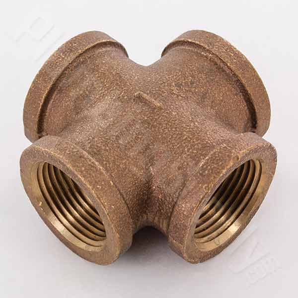 Brass Fitting Brass Fitting Brass Plating Union Cross Tube Fitting