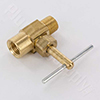 Photo of straight style needle valve with fips x mips connections