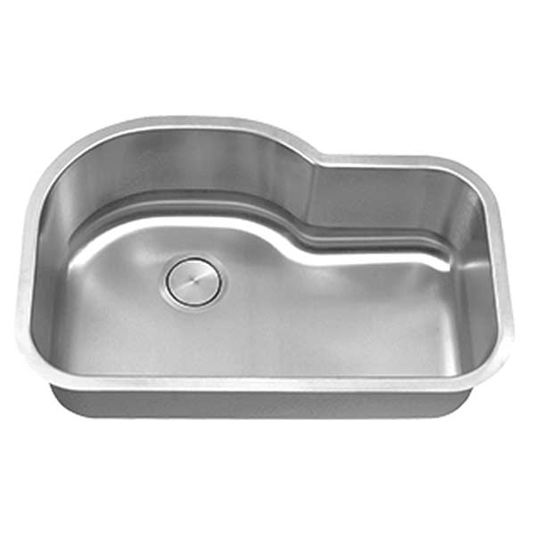 32 Atlas Stainless Steel Undermount Kitchen Sink Gunmetal Black