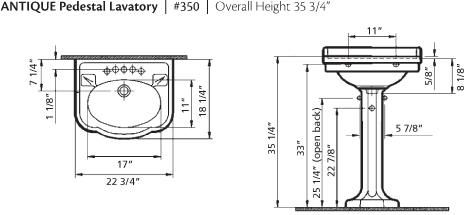 Pedestal Sink Dimensions Related Keywords Suggestions