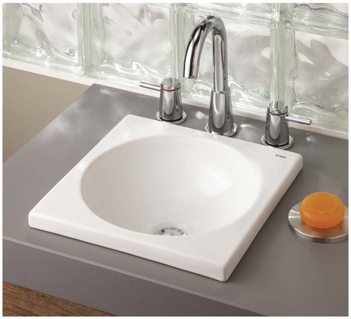 drop in sink picture with floating double sink bathroom vanity ...