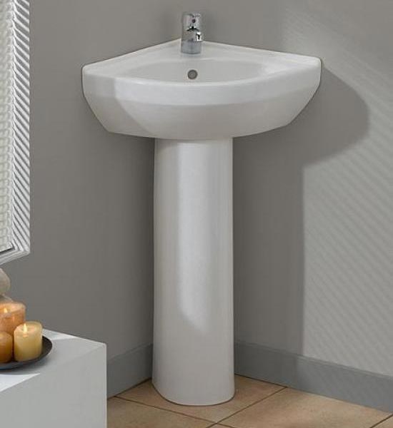 Cheviot Petite Corner Pedestal Sink