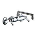 Chicago adjustable service sink faucet with swing spout