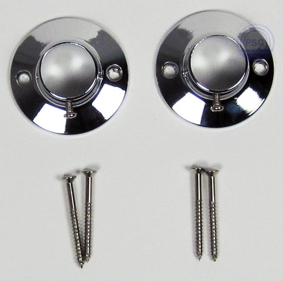 Shower Curtain Rods in many sizes, shapes, and finishes