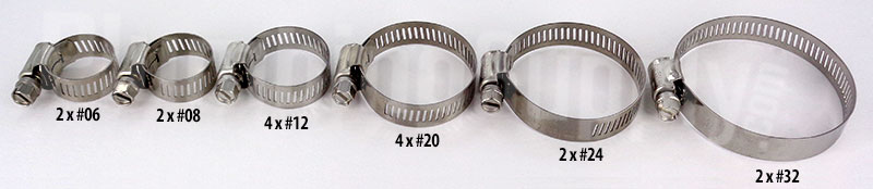 Worm Gear Clamp Size Chart