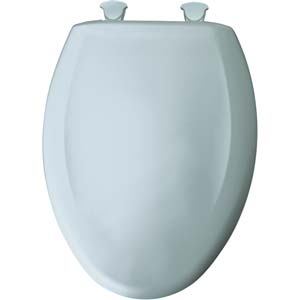 Bemis elongated toilet seat - Blue Mist
