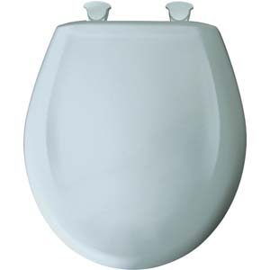 Bemis round toilet seat - Blue Mist