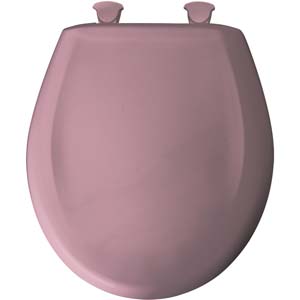 Bemis round toilet seat - Dusty Rose