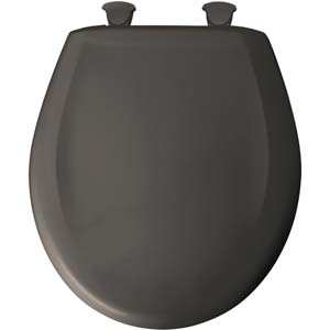 Bemis round toilet seat - Thunder Grey