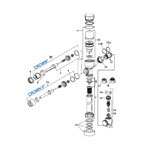 Crown flush valves