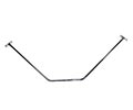 Neo Angle shower rod