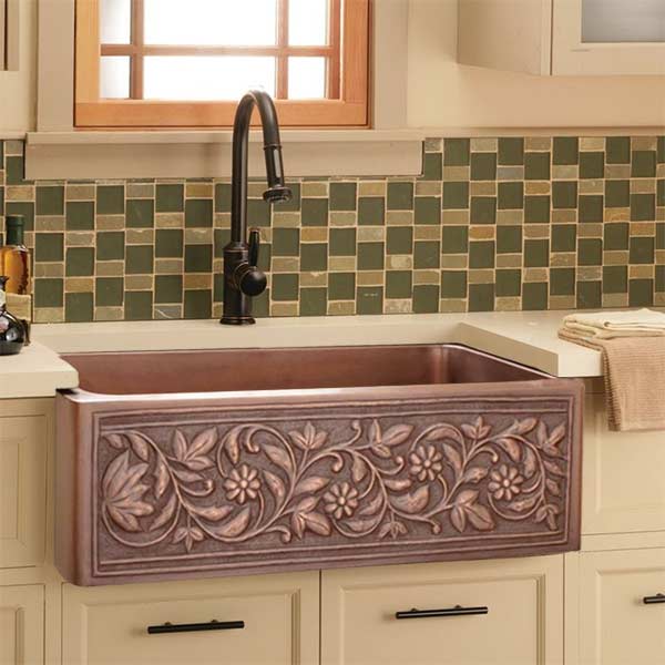 Copper Kitchen Sinks In A Variety Of Configurations And Finishes