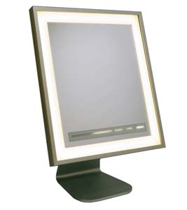 LED lighted SceneSetter mirror