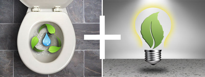 Create a water/energy efficient bathroom in your home today