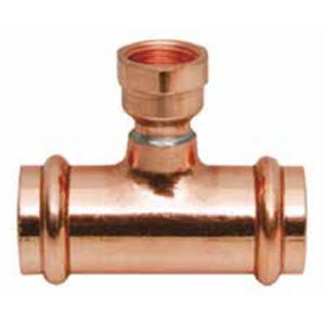 Copper Press Female Reducing Tee (Press x Press x FPT)