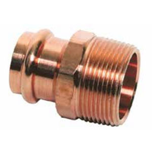 Copper Press Male Reducing Adapter - Press x FTG