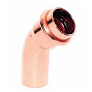 Copper Press 45° Street Elbow - Press x FTG