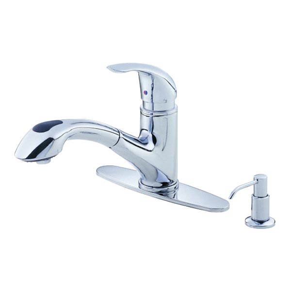 Danze Single Handle Kitchen Faucet with Contemporary Pull-Out Spout