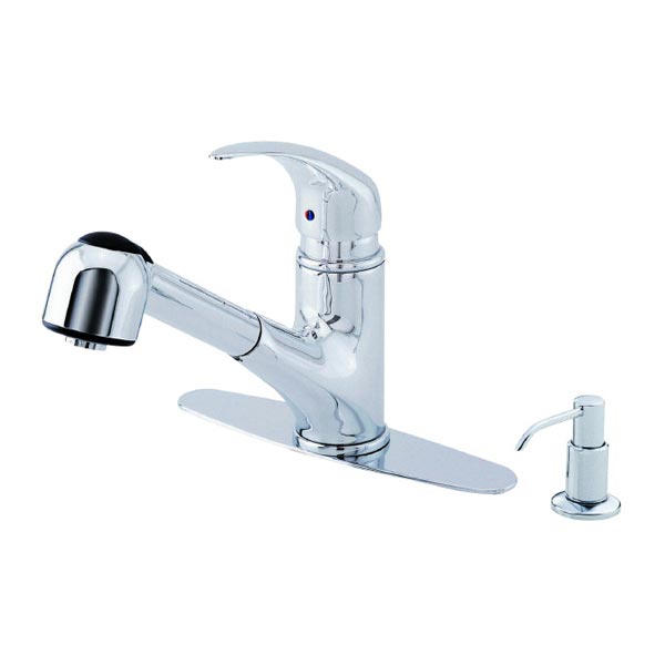 Danze Single Handle Kitchen Faucet with Euro-Style Pull-Out Spout