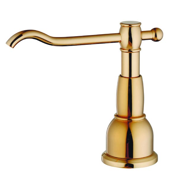 Danze polished brass soap and lotion dispenser