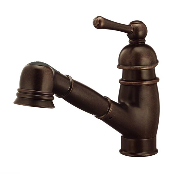 Pull out kitchen faucets in a variety of styles