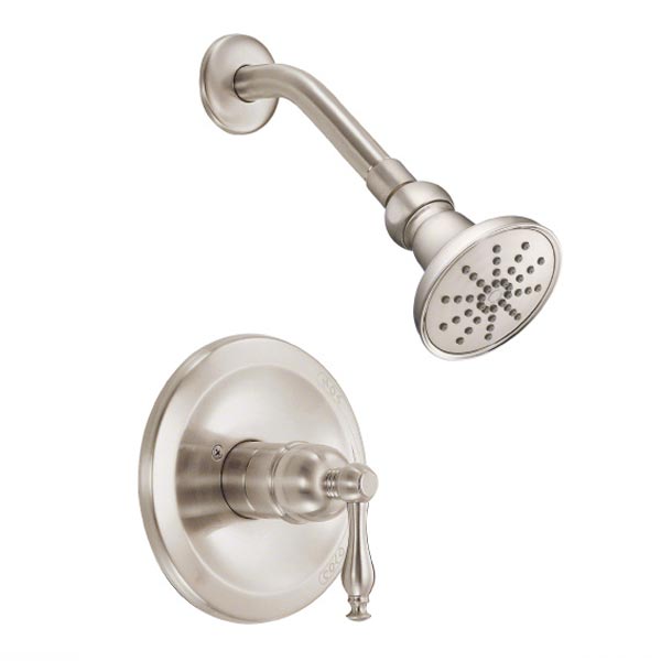 Brushed Nickel pressure balance shower set