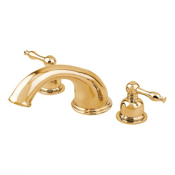 Polished Brass roman tub filler faucet