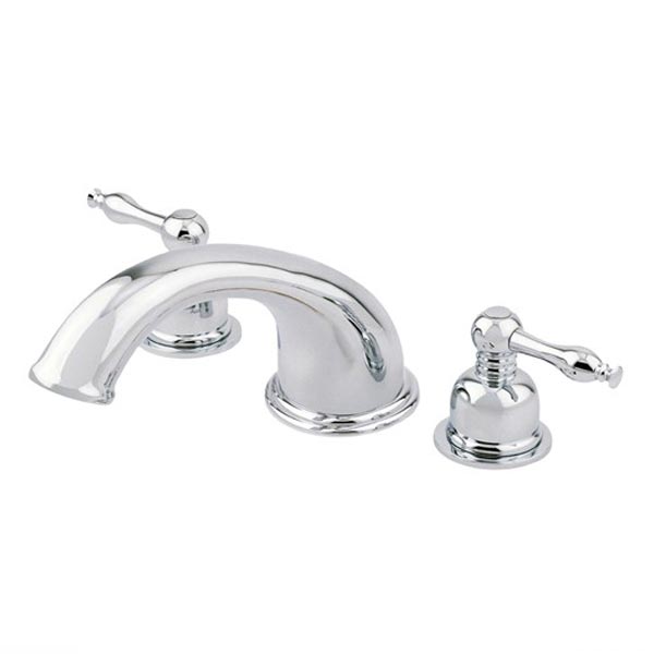 Chrome roman tub filler faucet