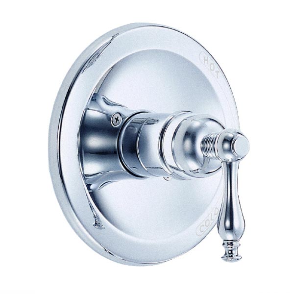 Chrome single handle pressure balance trim kit