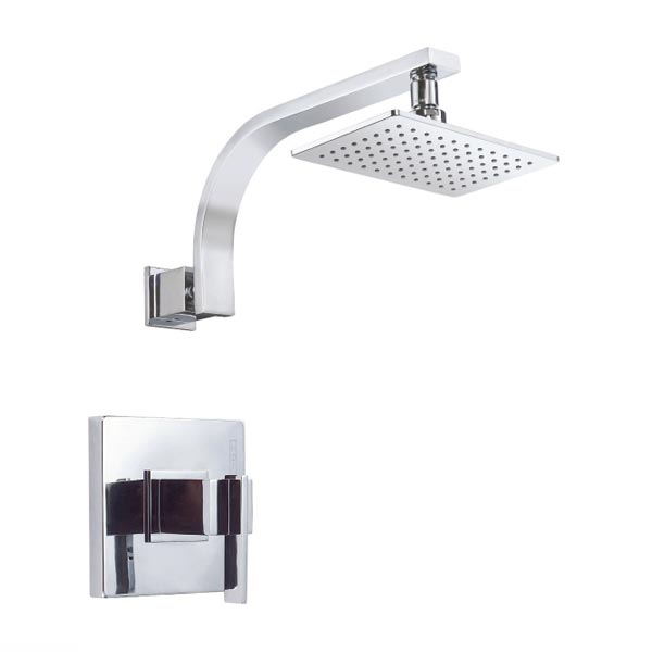 Chrome shower set