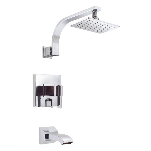 Chrome tub and shower trim kit