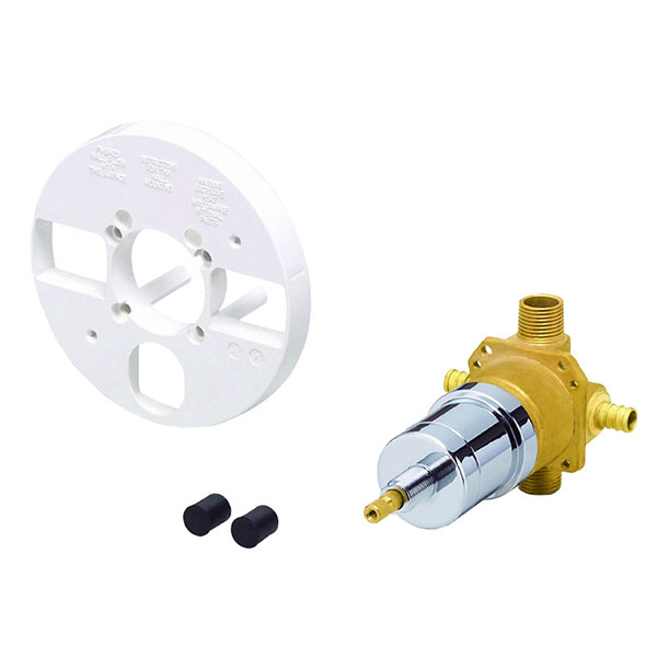 Image of Single Control Pressure Balance Mixing Valve with PEX inlets WITHOUT Screwdriver Stops