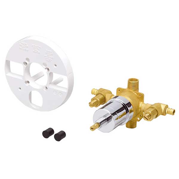 Image of Single Control Pressure Balance Mixing Valve WITH Screwdriver Stops and PEX inlets