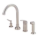 Melrose kitchen faucet with side spray