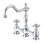 Opulence kitchen bridge-style faucet