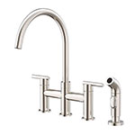Parma kitchen bridge faucet with side spray
