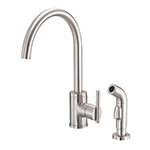 Parma kitchen single handle faucet with side spray
