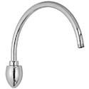 High arc shower arm
