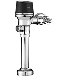 Exposed sensor-operated flush valve