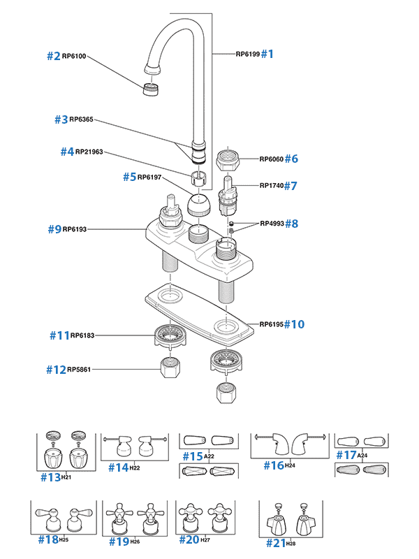 Delta Bar Faucet Parts