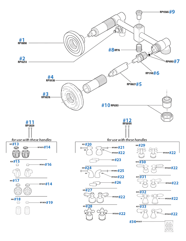 Delta Shower - Bath Valves Model: 26502