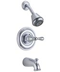 Botanical tub/shower set