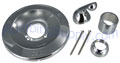 Chrome tub/shower trim kit with metal lever handle for Delta