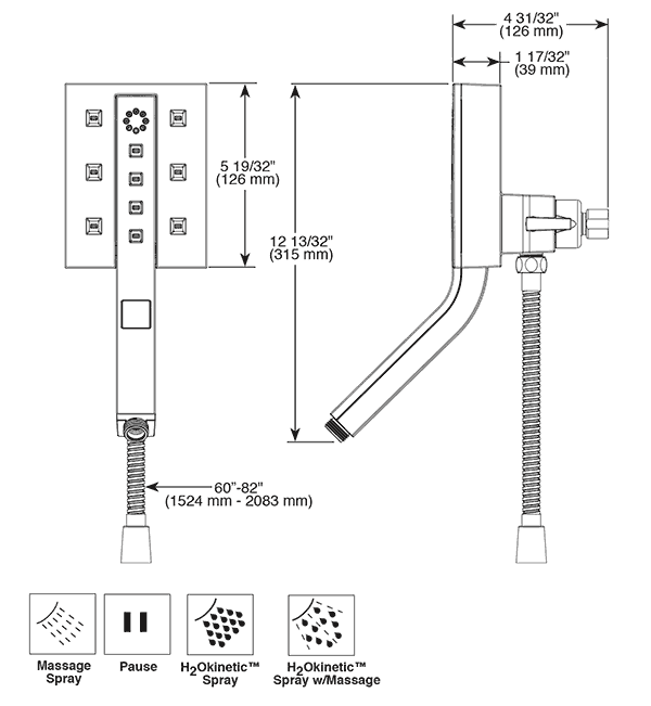Delta In2ition® TwoInOne Handshower/Shower Head Sets