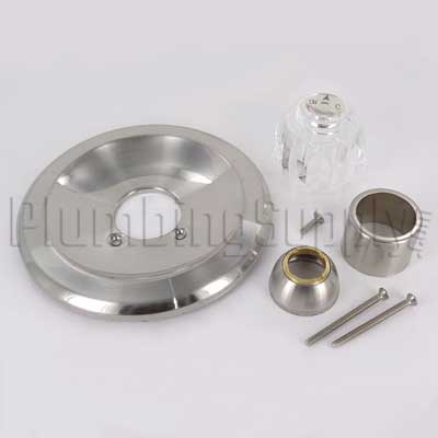 brushed nickel tub/shower trim kit for Delta