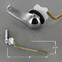 Delta toilet flush lever