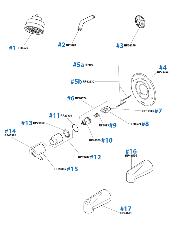 Delta Monitor Shower Faucet Parts Diagram - Bios Pics