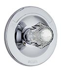 Single knob handle non-pressure balance shower valve