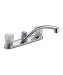 Two handle kitchen faucet